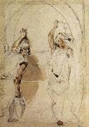 Eugene Delacroix Two Women at the Well oil painting artist